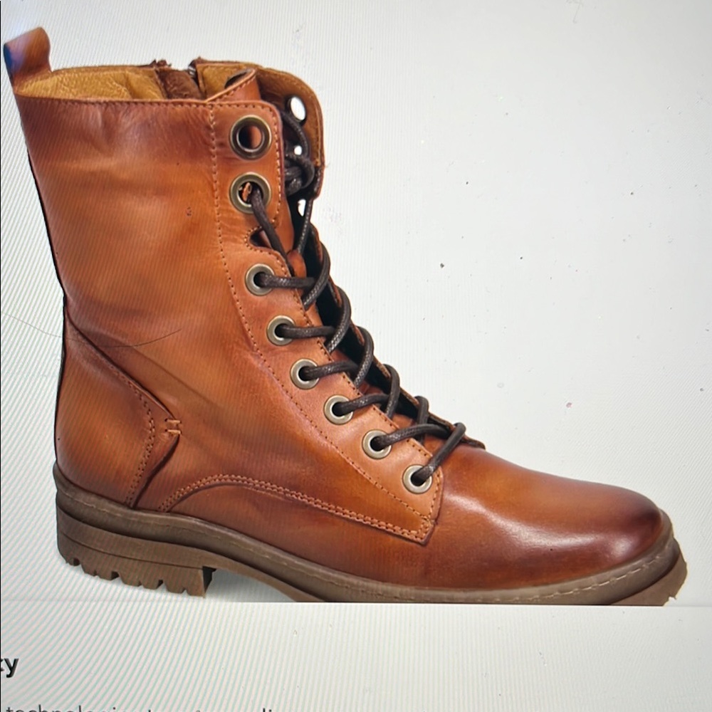 Miz Mooz Arcadia boots new Brown Leather Lace-Up Boots new